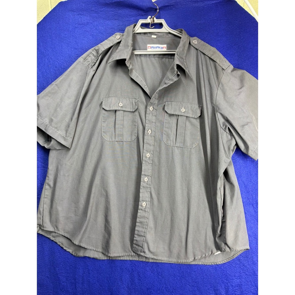 Tactical Mens Propper Short Sleeve Ripstop Shirt 3XL Gray